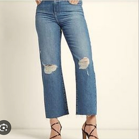 Express 90s Ankle Boot Mid Rise Jeans - Picture 1 of 7